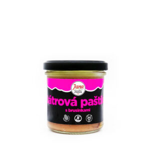Játrová paštika s brusinkami